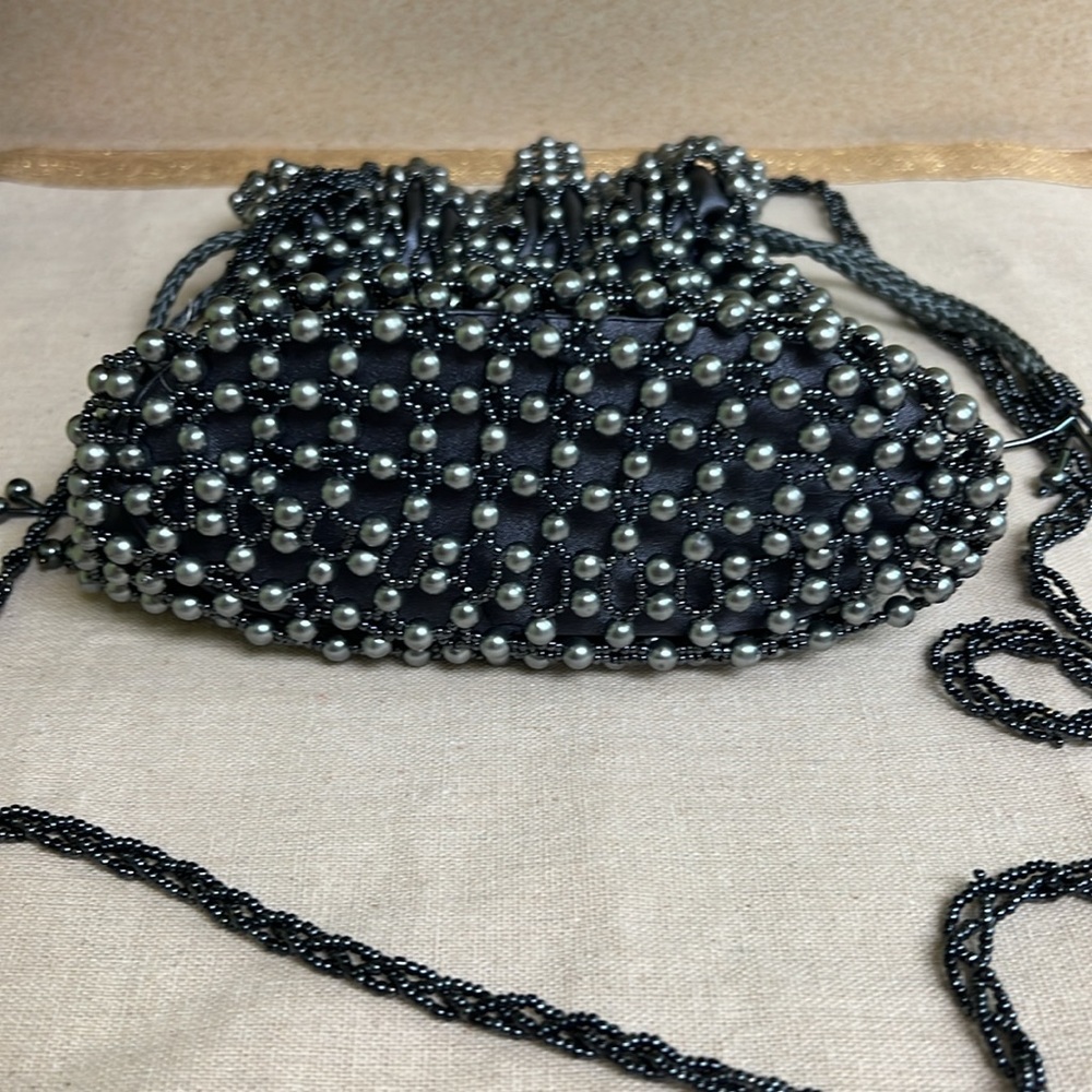 Beaded Drawstring Evening Bag - image 4